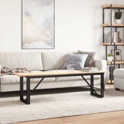vidaXL Patas de mesa de centro estructura O hierro fundido 140x30x43cm