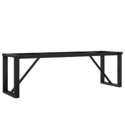 vidaXL Patas de mesa de centro estructura O hierro fundido 140x30x43cm