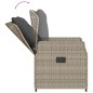 vidaXL Set comedor jardín 7 pzas y cojines ratán sintético gris claro vidaXL Set comedor jardín 7 pzas y cojines ratán sintético gris claro