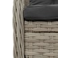 vidaXL Set comedor jardín 7 pzas y cojines ratán sintético gris claro vidaXL Set comedor jardín 7 pzas y cojines ratán sintético gris claro