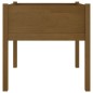 vidaXL Jardinera de madera maciza de pino marrón miel 70x70x70 cm vidaXL Jardinera de madera maciza de pino marrón miel 70x70x70 cm