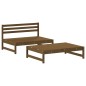 vidaXL Juego de muebles jardín 2 pzas madera maciza pino marrón miel vidaXL Juego de muebles jardín 2 pzas madera maciza pino marrón miel