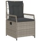 vidaXL Set comedor jardín 7 pzas y cojines ratán sintético gris claro vidaXL Set comedor jardín 7 pzas y cojines ratán sintético gris claro