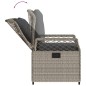vidaXL Set comedor jardín 7 pzas y cojines ratán sintético gris claro vidaXL Set comedor jardín 7 pzas y cojines ratán sintético gris claro