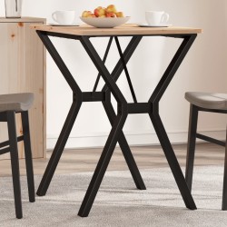 vidaXL Patas de mesa de comedor estructura Y hierro fundido 60x50x73cm