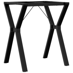 vidaXL Patas de mesa de comedor estructura Y hierro fundido 60x50x73cm