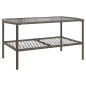 vidaXL Set de sofás de jardín 4 pzas y cojines ratán sintético gris vidaXL Set de sofás de jardín 4 pzas y cojines ratán sintético gris
