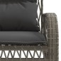 vidaXL Set de sofás de jardín 4 pzas y cojines ratán sintético gris vidaXL Set de sofás de jardín 4 pzas y cojines ratán sintético gris