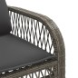 vidaXL Set de sofás de jardín 4 pzas y cojines ratán sintético gris vidaXL Set de sofás de jardín 4 pzas y cojines ratán sintético gris