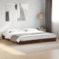vidaXL Estructura de cama madera de ingeniería marrón roble 200x200 cm vidaXL Estructura de cama madera de ingeniería marrón roble 200x200 cm