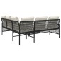 vidaXL Set de sofás de jardín con cojines 2 pzas ratán sintético gris vidaXL Set de sofás de jardín con cojines 2 pzas ratán sintético gris