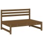 vidaXL Juego de muebles jardín 2 pzas madera maciza pino marrón miel vidaXL Juego de muebles jardín 2 pzas madera maciza pino marrón miel