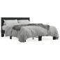 vidaXL Estructura de cama madera de ingeniería y metal negro 140x200cm vidaXL Estructura de cama madera de ingeniería y metal negro 140x200cm