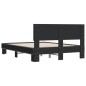 vidaXL Estructura de cama madera de ingeniería y metal negro 140x200cm vidaXL Estructura de cama madera de ingeniería y metal negro 140x200cm