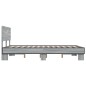 vidaXL Estructura cama madera ingeniería metal gris Sonoma 120x200 cm vidaXL Estructura cama madera ingeniería metal gris Sonoma 120x200 cm