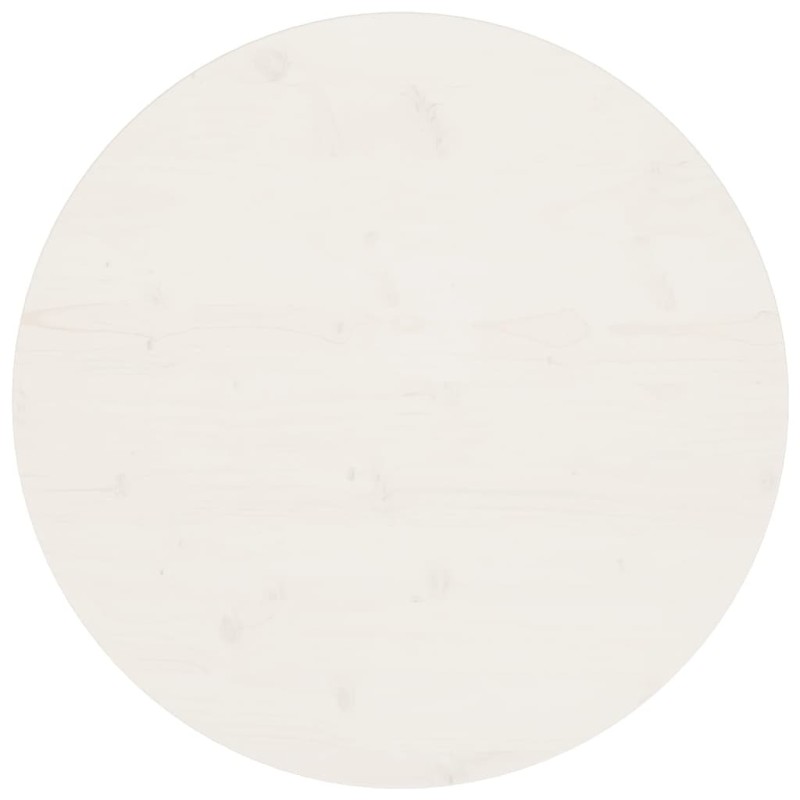 vidaXL Superficie de mesa madera maciza de pino blanco Ø70x2,5 cm vidaXL Superficie de mesa madera maciza de pino blanco Ø70x2,5 cm