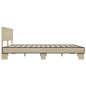 vidaXL Estructura cama madera ingeniería metal roble Sonoma 180x200 cm vidaXL Estructura cama madera ingeniería metal roble Sonoma 180x200 cm
