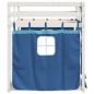 vidaXL Litera con cortinas madera maciza de pino azul 90x200 cm vidaXL Litera con cortinas madera maciza de pino azul 90x200 cm