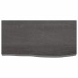 vidaXL Encimera baño madera maciza tratada gris oscuro 60x30x(2-4) cm vidaXL Encimera baño madera maciza tratada gris oscuro 60x30x(2-4) cm