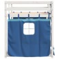 vidaXL Litera con cortinas madera maciza de pino azul 90x200 cm vidaXL Litera con cortinas madera maciza de pino azul 90x200 cm