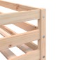 vidaXL Litera con cortinas madera maciza de pino azul 75x190 cm