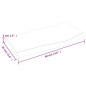 vidaXL Encimera baño madera maciza tratada gris oscuro 60x30x(2-4) cm vidaXL Encimera baño madera maciza tratada gris oscuro 60x30x(2-4) cm