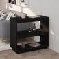 vidaXL Estantería de madera maciza de pino negra 80x35x71 cm vidaXL Estantería de madera maciza de pino negra 80x35x71 cm