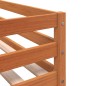 vidaXL Litera con cortinas madera maciza de pino azul 75x190 cm
