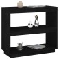vidaXL Estantería de madera maciza de pino negra 80x35x71 cm vidaXL Estantería de madera maciza de pino negra 80x35x71 cm