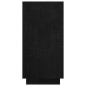 vidaXL Estantería de madera maciza de pino negra 80x35x71 cm vidaXL Estantería de madera maciza de pino negra 80x35x71 cm
