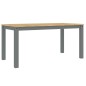 vidaXL Mesa de comedor Panama madera maciza de pino gris 160x80x75 cm vidaXL Mesa de comedor Panama madera maciza de pino gris 160x80x75 cm