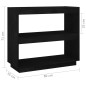 vidaXL Estantería de madera maciza de pino negra 80x35x71 cm vidaXL Estantería de madera maciza de pino negra 80x35x71 cm
