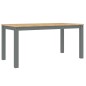 vidaXL Mesa de comedor Panama madera maciza de pino gris 160x80x75 cm vidaXL Mesa de comedor Panama madera maciza de pino gris 160x80x75 cm