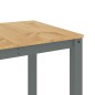 vidaXL Mesa de comedor Panama madera maciza de pino gris 160x80x75 cm vidaXL Mesa de comedor Panama madera maciza de pino gris 160x80x75 cm