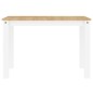 vidaXL Mesa de comedor Panama madera maciza pino blanco 117x60x75 cm vidaXL Mesa de comedor Panama madera maciza pino blanco 117x60x75 cm