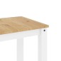 vidaXL Mesa de comedor Panama madera maciza pino blanco 117x60x75 cm vidaXL Mesa de comedor Panama madera maciza pino blanco 117x60x75 cm