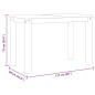 vidaXL Mesa de comedor Panama madera maciza pino blanco 117x60x75 cm vidaXL Mesa de comedor Panama madera maciza pino blanco 117x60x75 cm