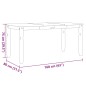 vidaXL Mesa de comedor Corona madera maciza pino blanco 160x80x75 cm vidaXL Mesa de comedor Corona madera maciza pino blanco 160x80x75 cm