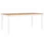 vidaXL Mesa de comedor Panama madera maciza pino blanco 180x90x75 cm vidaXL Mesa de comedor Panama madera maciza pino blanco 180x90x75 cm