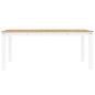 vidaXL Mesa de comedor Panama madera maciza pino blanco 180x90x75 cm vidaXL Mesa de comedor Panama madera maciza pino blanco 180x90x75 cm