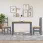 vidaXL Sillas de comedor 2 uds madera maciza de pino gris 40x46x99 cm vidaXL Sillas de comedor 2 uds madera maciza de pino gris 40x46x99 cm