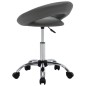 vidaXL Silla de comedor giratoria de cuero sintética gris vidaXL Silla de comedor giratoria de cuero sintética gris
