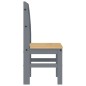 vidaXL Sillas de comedor 2 uds madera maciza de pino gris 40x46x99 cm vidaXL Sillas de comedor 2 uds madera maciza de pino gris 40x46x99 cm