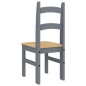 vidaXL Sillas de comedor 2 uds madera maciza de pino gris 40x46x99 cm vidaXL Sillas de comedor 2 uds madera maciza de pino gris 40x46x99 cm