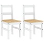 vidaXL Sillas de comedor Panama 2 uds madera pino blanco 40x46x90 cm vidaXL Sillas de comedor Panama 2 uds madera pino blanco 40x46x90 cm