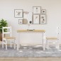 vidaXL Sillas de comedor Panama 2 uds madera pino blanco 40x46x90 cm vidaXL Sillas de comedor Panama 2 uds madera pino blanco 40x46x90 cm
