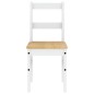 vidaXL Sillas de comedor Panama 2 uds madera pino blanco 40x46x90 cm vidaXL Sillas de comedor Panama 2 uds madera pino blanco 40x46x90 cm