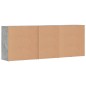 vidaXL Aparadores 3 uds madera contrachapada gris hormigón vidaXL Aparadores 3 uds madera contrachapada gris hormigón