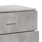 vidaXL Aparadores 3 uds madera contrachapada gris hormigón vidaXL Aparadores 3 uds madera contrachapada gris hormigón