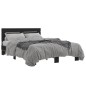 vidaXL Estructura de cama madera de ingeniería y metal negro 120x200cm vidaXL Estructura de cama madera de ingeniería y metal negro 120x200cm